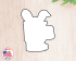Kawaii Bunny Tumbler Cookie Cutter. Tumbler Cookie Cutter. Easter Cookie Cutter. 