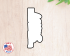 Happy Easter Plaque Cookie Cutter. Easter Cookie Cutter. 