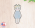 Cat Doll Cookie Cutter. Easter Cookie Cutter. Animal Cookie Cutter