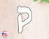 Hebrew Letter Qof Cookie Cutter. Hebrew Letter Cookie Cutter