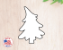 Grinch Christmas Tree Cookie Cutter. Dr. Seuss Style Christmas Cookie Cutter