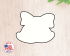 Christmas Jingle Bell With Bow Cookie Cutter. Christmas Cookie Cutter