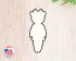 Cat Doll Cookie Cutter. Easter Cookie Cutter. Animal Cookie Cutter