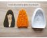 Personalized Portrait Cookie Cutter and Stamp Set