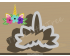 Floral Unicorn Style 2 Cookie Cutter. Unicorn Cookie Cutter