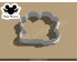Bat Mickey Plaque Cookie Cutter. Halloween Cookie Cutter