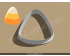 Candy Corn Cookie Cutter. Halloween Cookie Cutter. 