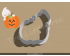 Pumpkin with Boo Cookie Cutter. Halloween Cookie Cutter. 