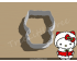 Christmas Hello Kitty Style 3 Cookie Cutter. Christmas Cookie Cutter.  Cartoon Cookie Cutter