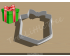 Gift Box Style 1 Cookie Cutter. Christmas Cookie Cutter. Holiday Cookie Cutter