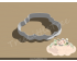 Floral Plaque Cookie Cutter. Unique Cookie Cutter. 