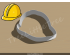 Construction Hat Cookie Cutter. Construction Cookie Cutter