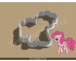 Pinkie Pie Cookie Cutter. My Little Pony Cookie Cutter.  Cartoon Cookie Cutter