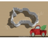 Truck with Christmas Tree Cookie Cutter. Christmas Cookie Cutter