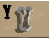 Carnival Letter Y Cookie Cutter. Alphabet Cookie Cutter