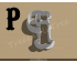 Carnival Letter P Cookie Cutter. Alphabet Cookie Cutter