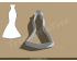 Wedding Dress Style 2 Cookie Cutter. Wedding Cookie Cutter