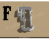 Carnival Letter F Cookie Cutter. Alphabet Cookie Cutter