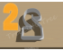 Happy Number Two Cookie Cutter. Number Cookie Cutter