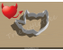 Evil Heart Cookie Cutter. Valentine's day Cookie Cutter