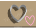 Cute Heart Style 1 Cookie Cutter. Valentine's day Cookie Cutter
