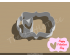 Plaque with Heart cut Cookie Cutter. Valentine's day Cookie Cutter