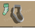Sock Style 1 Cookie Cutter. Unique Cookie Cutter