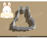 Happy Bunny Plaque Cookie Cutter. Easter Cookie Cutter. Animal Cookie Cutter
