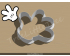 Mickey Mouse Glove Cookie Cutter.Cartoon Cookie Cutter