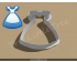 Alice's Dress Cookie Cutter. Alice in Wonderland Cookie Cutter