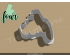 Lettered Number Four Cookie Cutter. Number Cookie Cutter