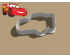 Lightning McQueen Cookie Cutter. Disney Cookie Cutter. Cartoon Cookie Cutter