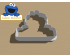 Cookie Monster with Sign Cookie Cutter. Cartoon Cookie Cutter. Sesame Street Cookie Cutter