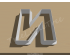 Letter N Cookie Cutter. Alphabet Cookie Cutter
