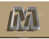 Letter M Cookie Cutter. Alphabet Cookie Cutter
