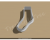 Sock Style 2 Cookie Cutter. Unique Cookie Cutter