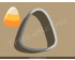 Candy Corn Cookie Cutter. Halloween Cookie Cutter. 