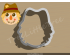Cute Scarecrow Head Cookie Cutter. Fall Season Cookie Cutter. Halloween Cookie Cutter