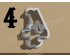 Carnival Number Four Cookie Cutter. Number Cookie Cutter