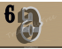 Carnival Number Six Cookie Cutter. Number Cookie Cutter