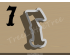 Carnival Number Seven Cookie Cutter. Number Cookie Cutter