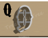Carnival Letter Q Cookie Cutter. Alphabet Cookie Cutter