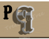 Carnival Letter P Cookie Cutter. Alphabet Cookie Cutter