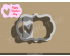 Plaque with Heart cut Cookie Cutter. Valentine's day Cookie Cutter