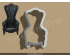 High Back Throne Chair Cookie Cutter. Furniture Cookie Cutter