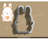 Happy Bunny Cookie Cutter. Easter Cookie Cutter. Animal Cookie Cutter