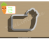 Carrot Plaque Cookie Cutter. Easter Cookie Cutter. Vegetable Cookie Cutter