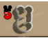 Mickey Number Five Cookie Cutter. Number Cookie Cutter