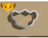 Simba Emoji Cookie Cutter. Disney cookie cutter. Lion King Cookie Cutter