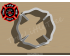 Fire Department Logo Cookie Cutter. Fire Rescue Theme Cookie Cutter
